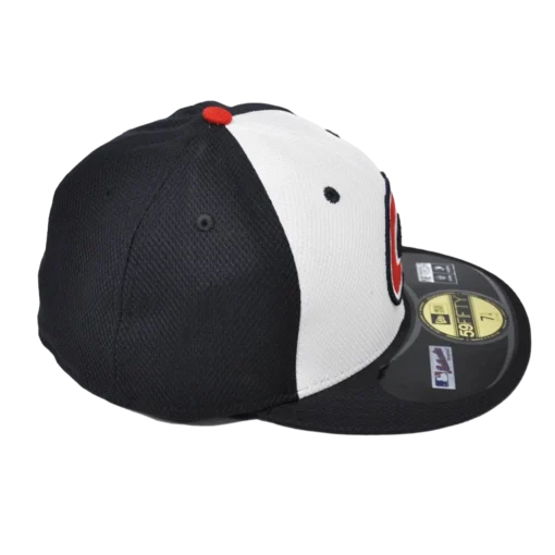 New Era - 59Fifty Atlanta Braves - valkoinen/musta fitted lippalakkisecond view