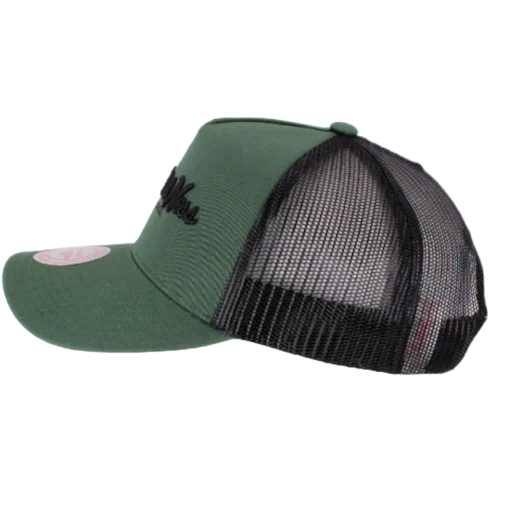 Mitchell & Ness - Pinscript - vihreä trucker lippalakkisecond view